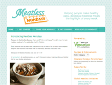 Tablet Screenshot of meatlessmondays.ca